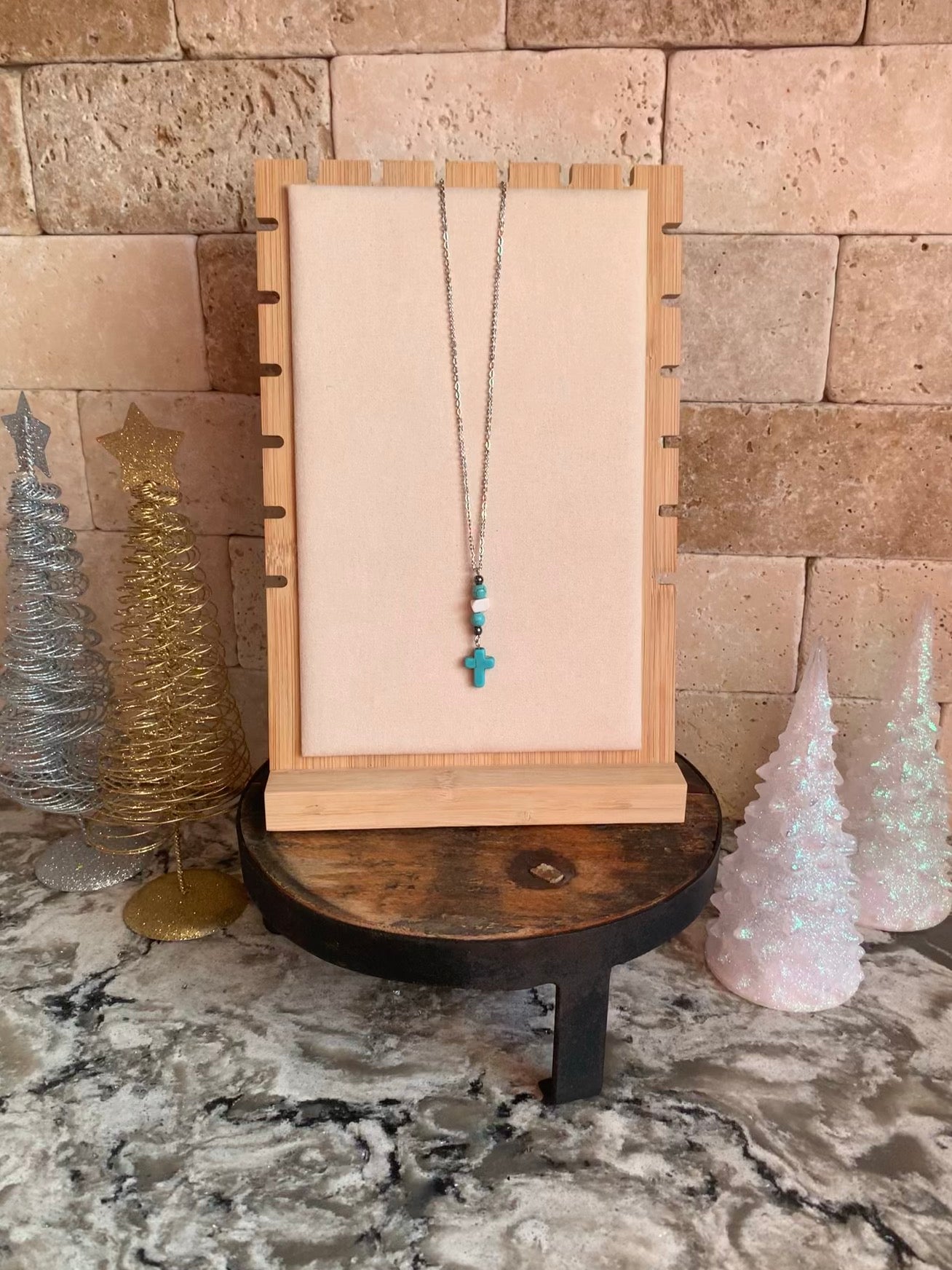 Beaded Cross Necklace