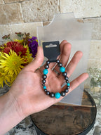 Turquoise Beaded Bracelets - Length 7 Inch Bracelets