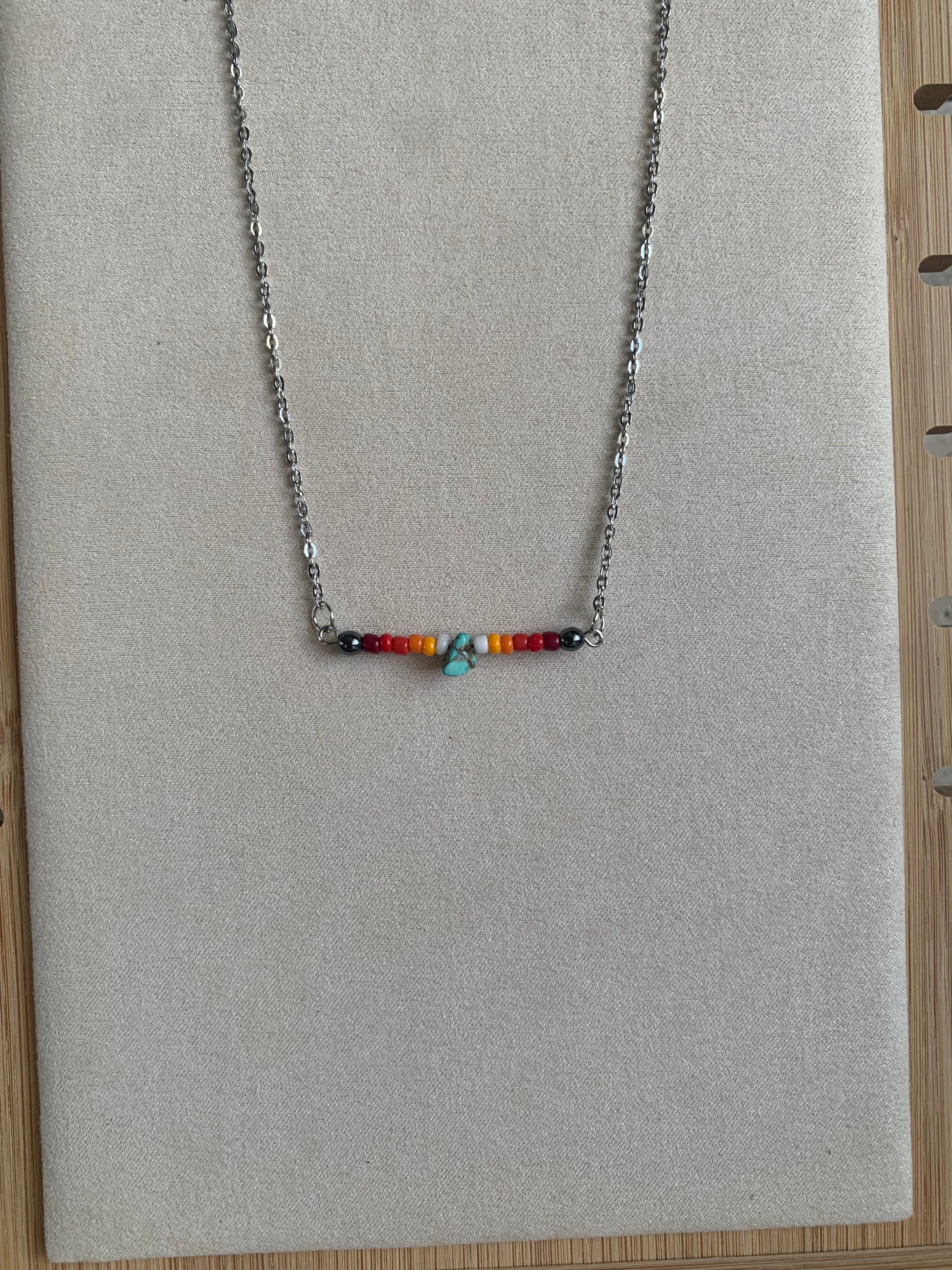 South Dakota Skies Bar Necklace