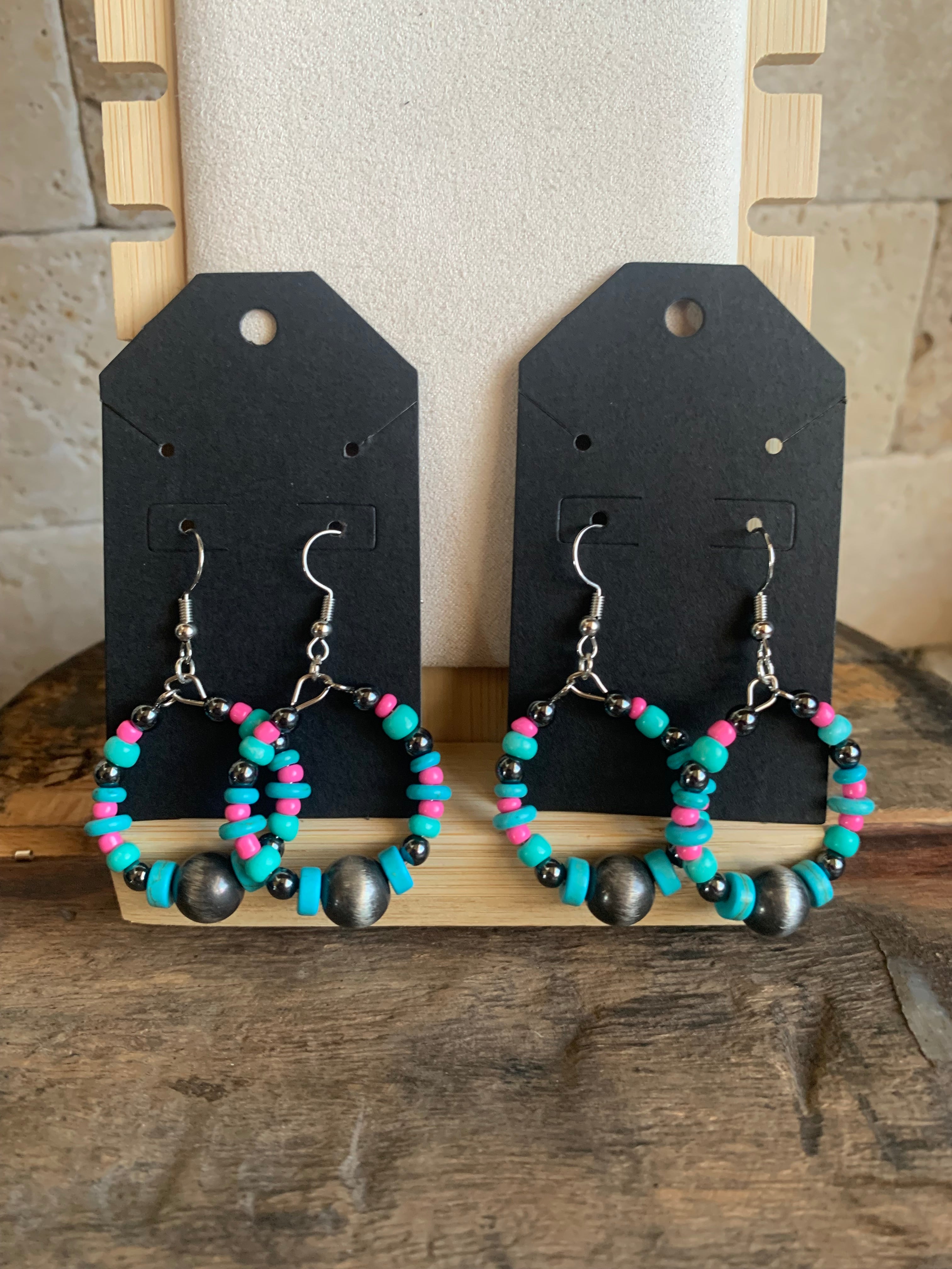 Spunky Pink Set (Inspired by Spunky Beaded Cowgal Jewelry)