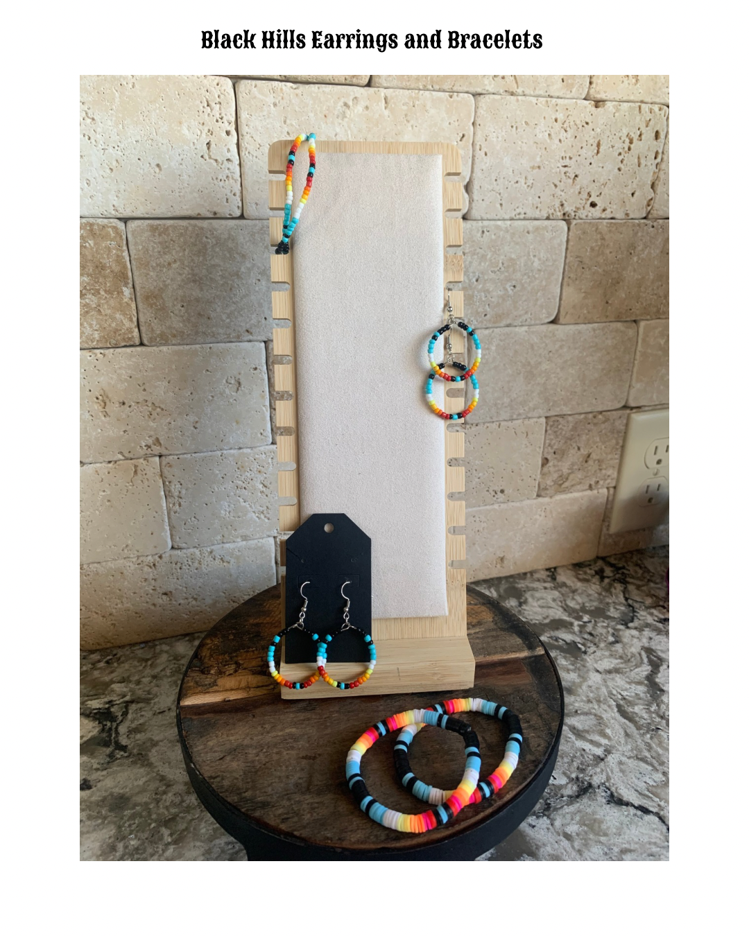 Black Hills Earrings and Bracelet