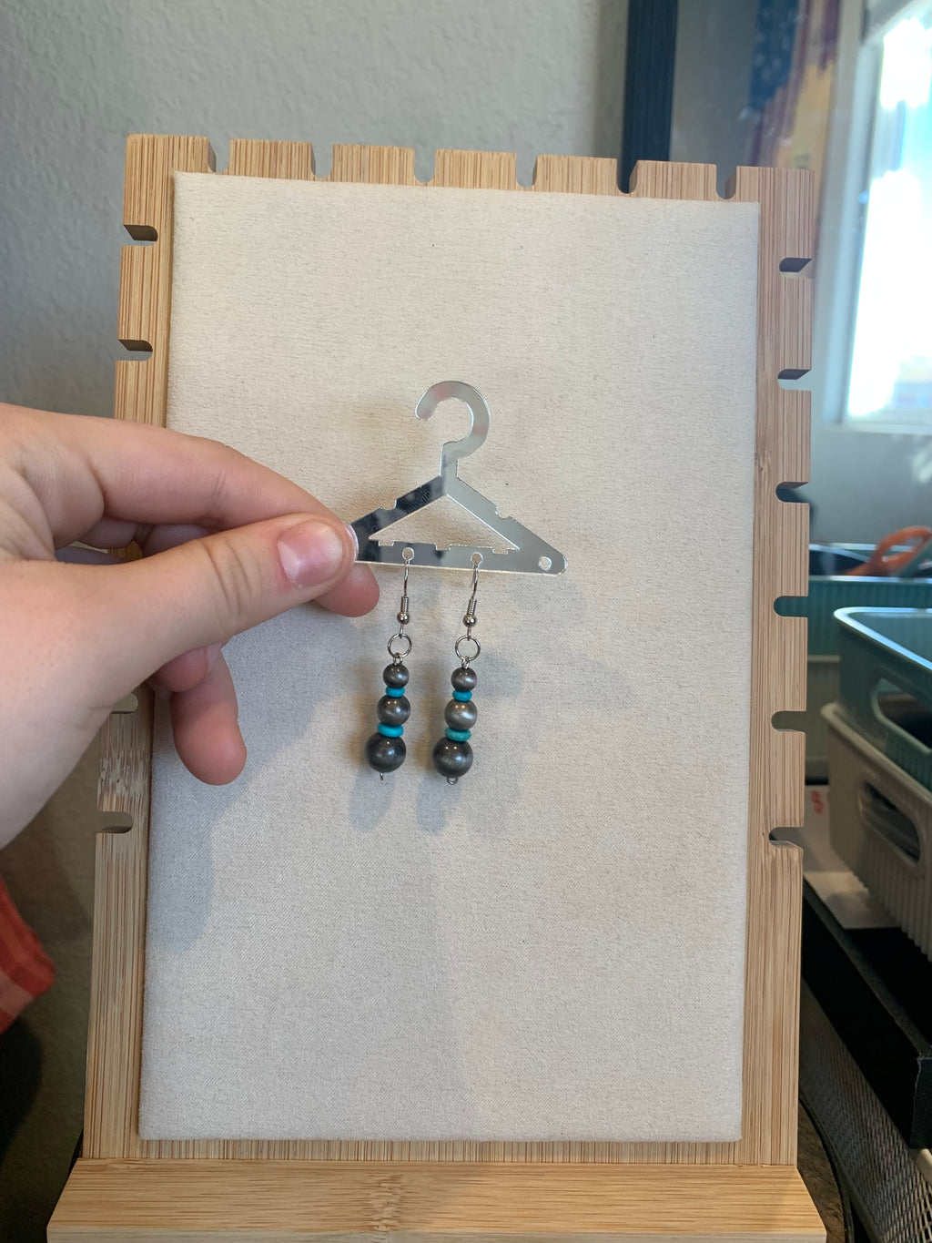 Desert Pearl/Turquoise Earrings