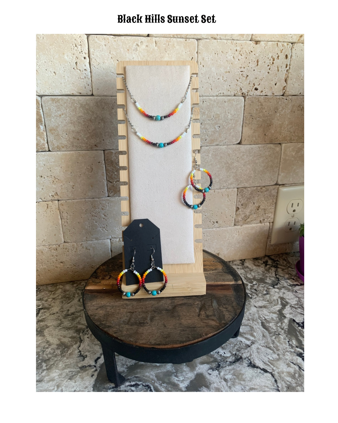 Black Hills Sunset Set - 18 Inch Length Necklace