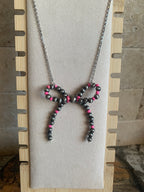 Desert Pearl Bow Chokers (Length Options Available)