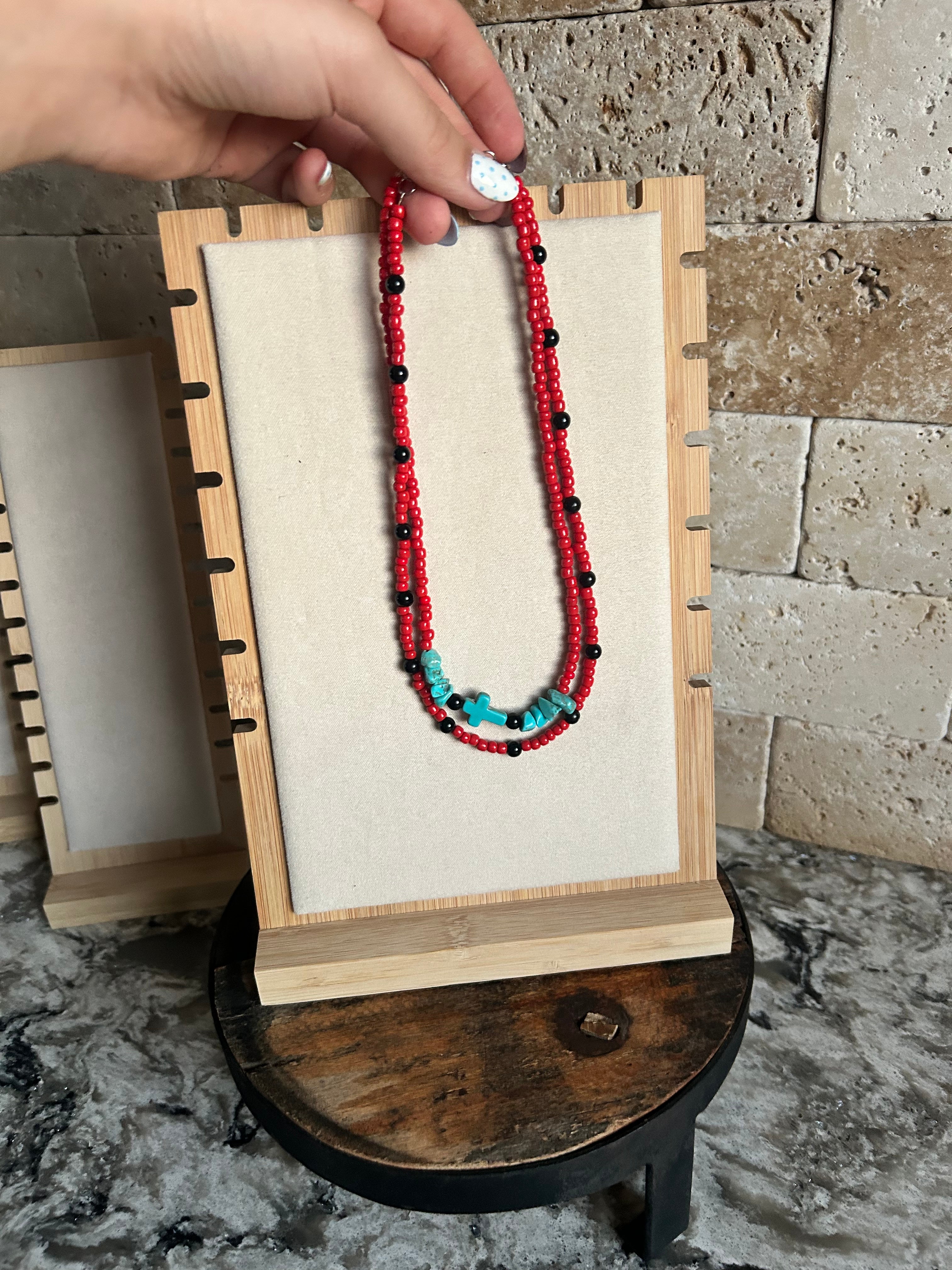 Red Cross Necklace (16inch)