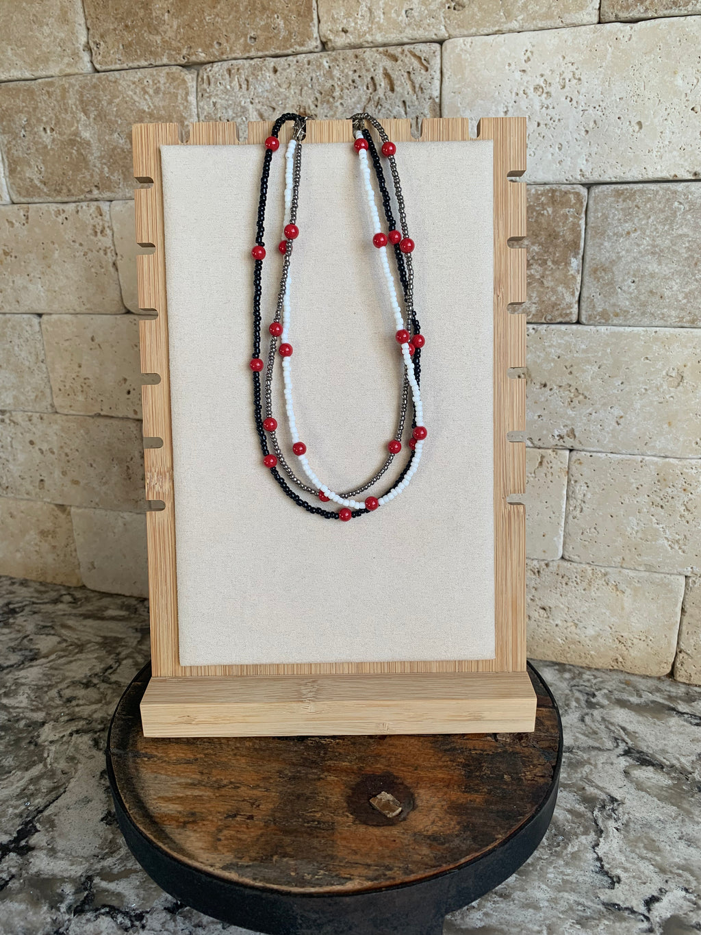 TRRB Beaded trio Necklace Set (ON SALE)