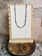 Purple Valentines Necklace ( 17 inches )