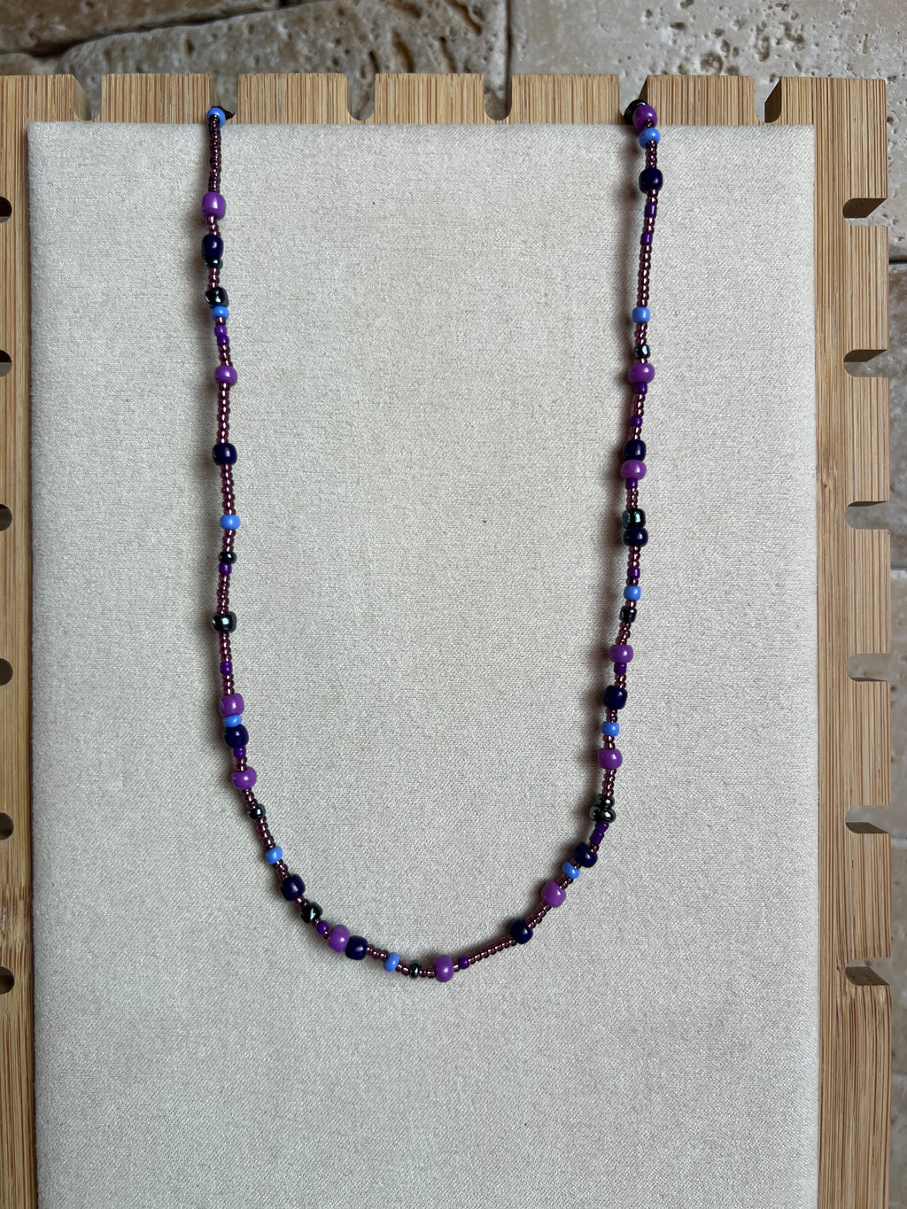 Purple Valentines Necklace ( 17 inches )