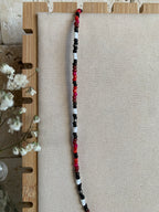 Men's Beaded Red Necklace (22 Inches)