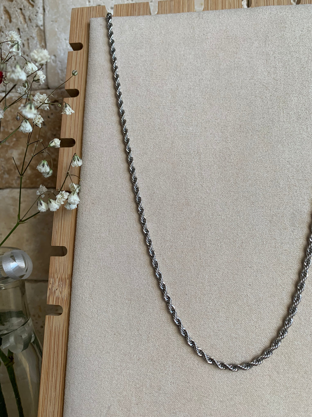 Stainless Steel Twisted Rope Chain (18 inch)