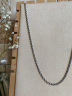 Stainless Steel Twisted Rope Chain (18 inch)