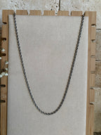 Stainless Steel Twisted Rope Chain (18 inch)