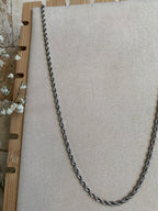 Stainless Steel Twisted Rope Chain (18 inch)