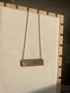Hand Tooled Leather Necklace