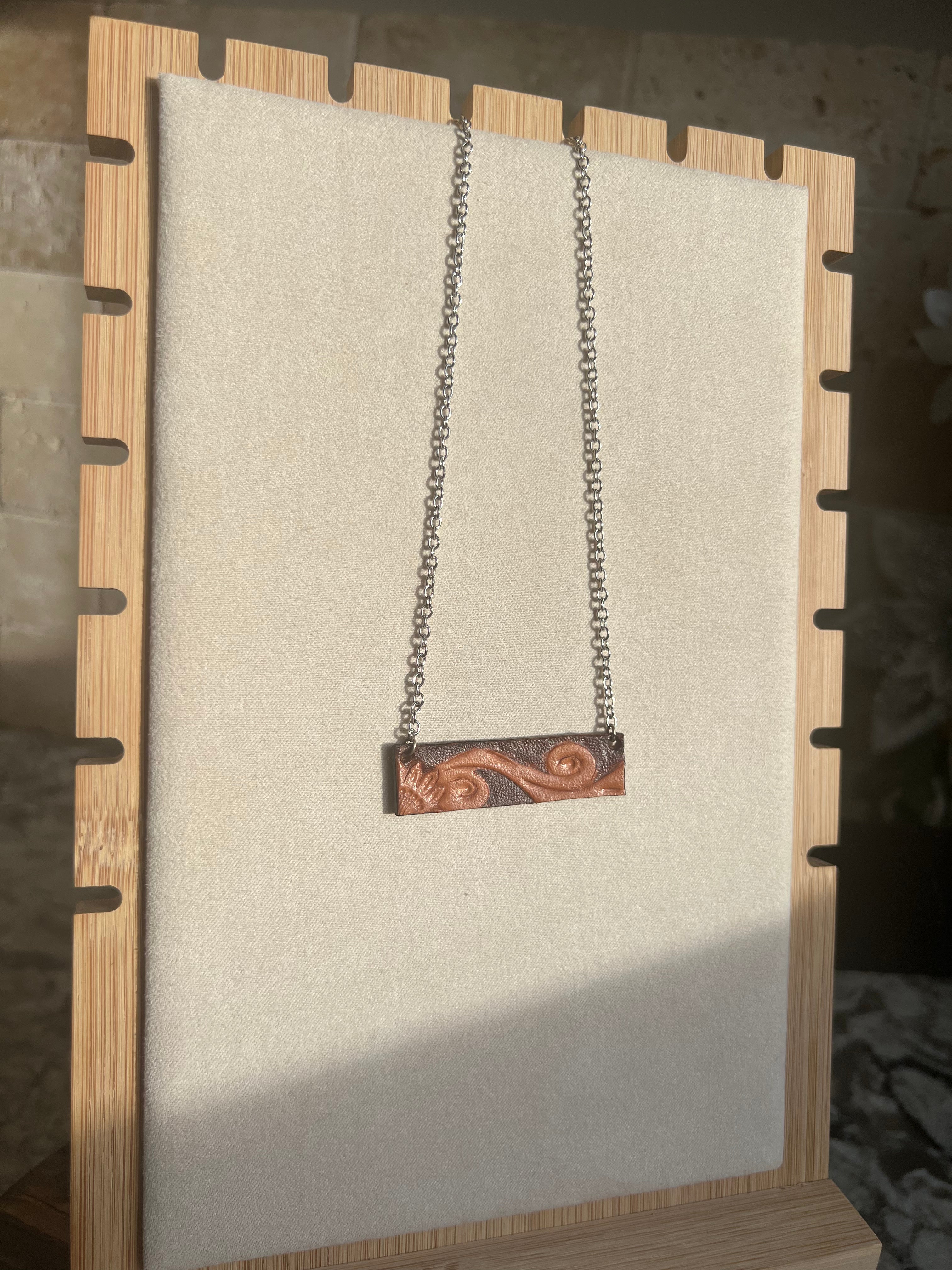 Flower Leather Necklace
