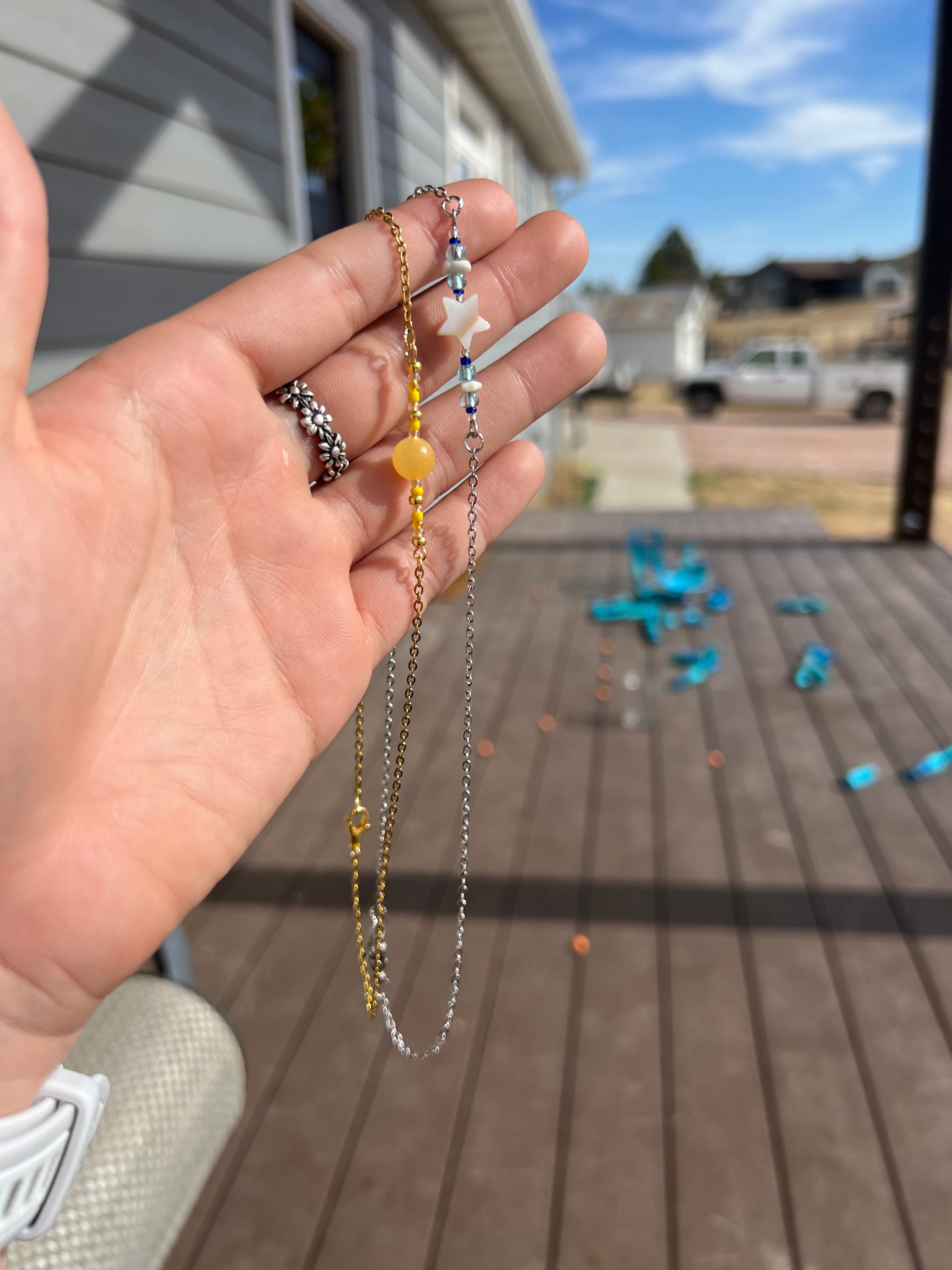 Sun Drop and Star Necklaces (ON SALE)