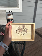 Wood burned Basket