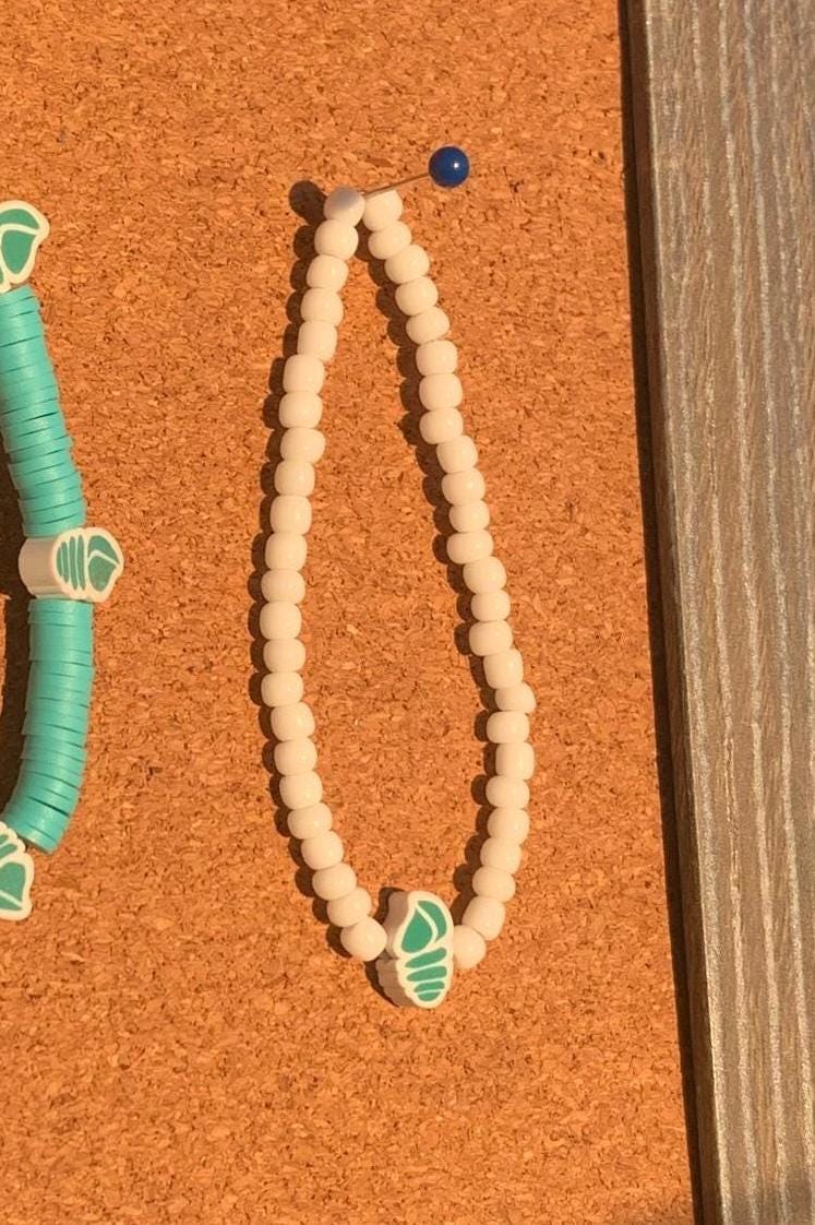 Summertime beaded charm bracelets