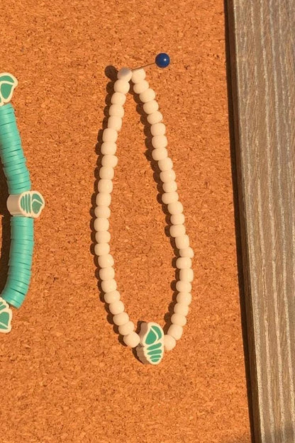 Summertime beaded charm bracelets