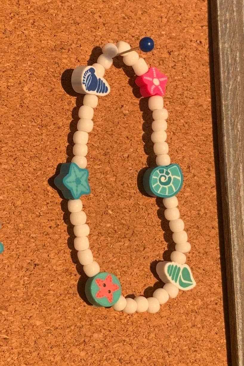 Summertime beaded charm bracelets