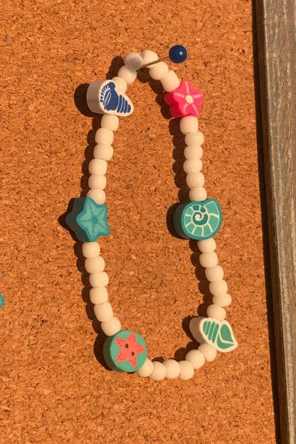 Summertime beaded charm bracelets