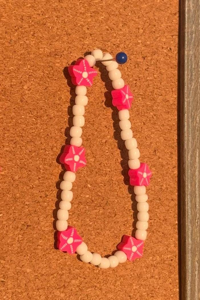 Summertime beaded charm bracelets