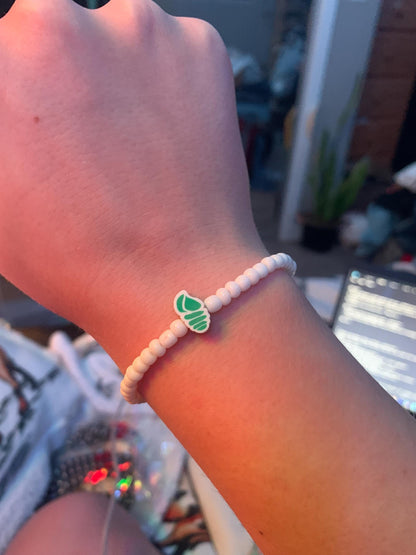 Summertime beaded charm bracelets