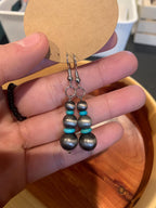 Navajo/Turquoise Beaded Simple Earrings 2 versions