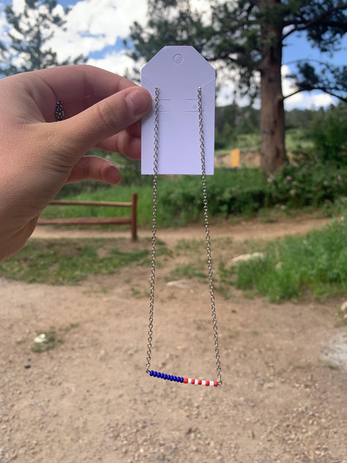 All American Bar Necklace