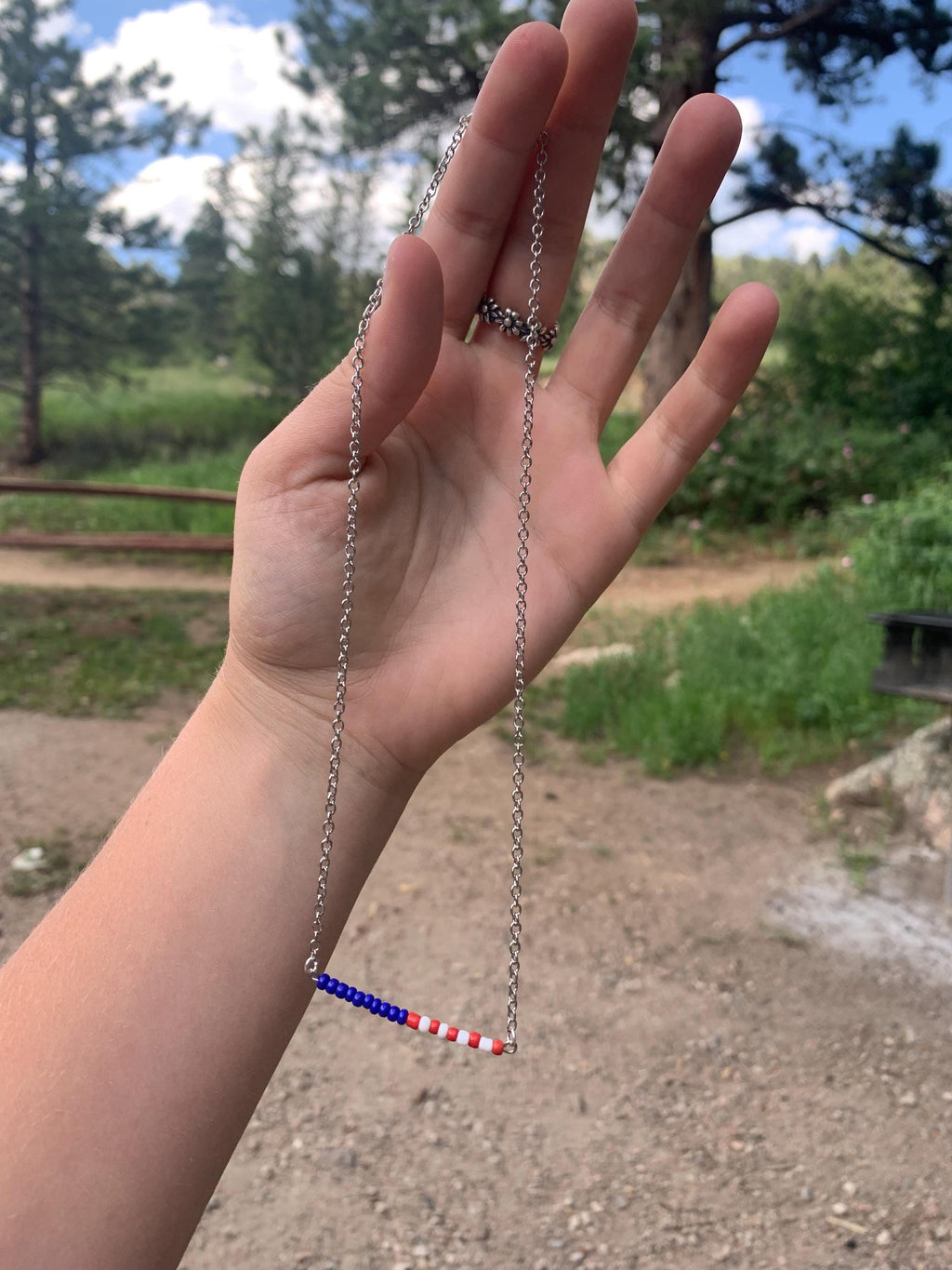 All American Bar Necklace