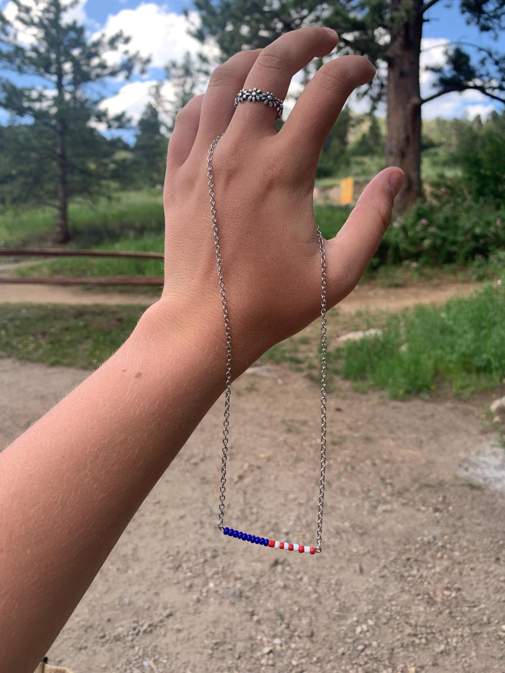 All American Bar Necklace