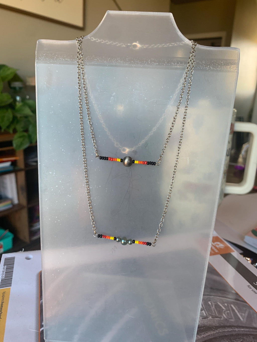 Dark Sunset Bar Necklaces