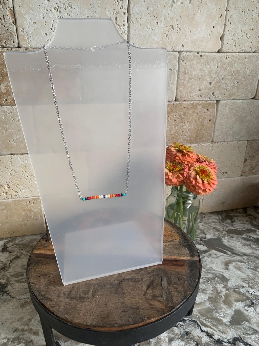 Western Color Bar Necklace