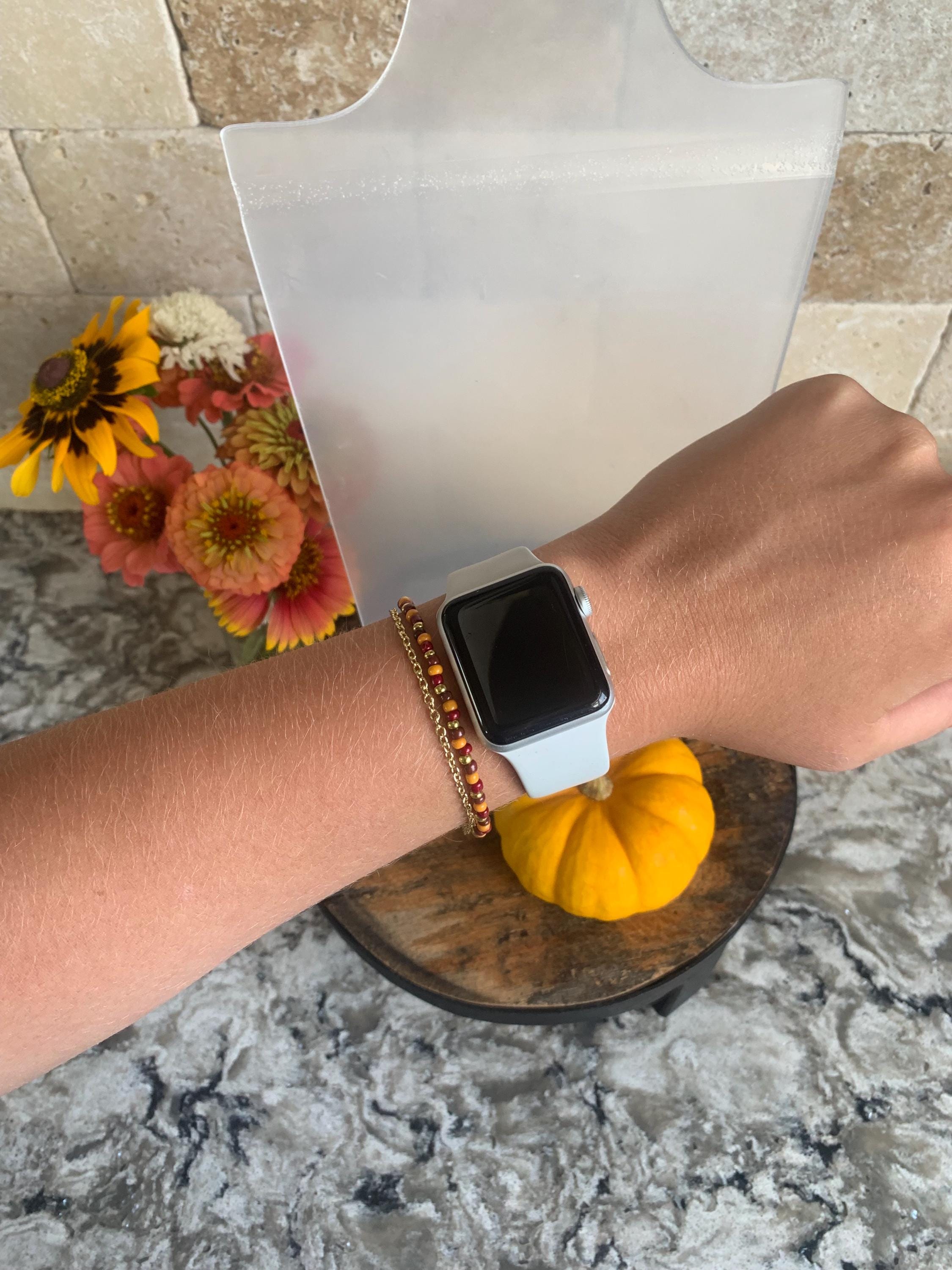 Fall color bracelet (matches bar necklace and earrings)