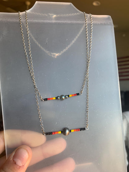 Dark Sunset Bar Necklaces