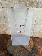 Red Ranchin' Collection Bar Necklaces
