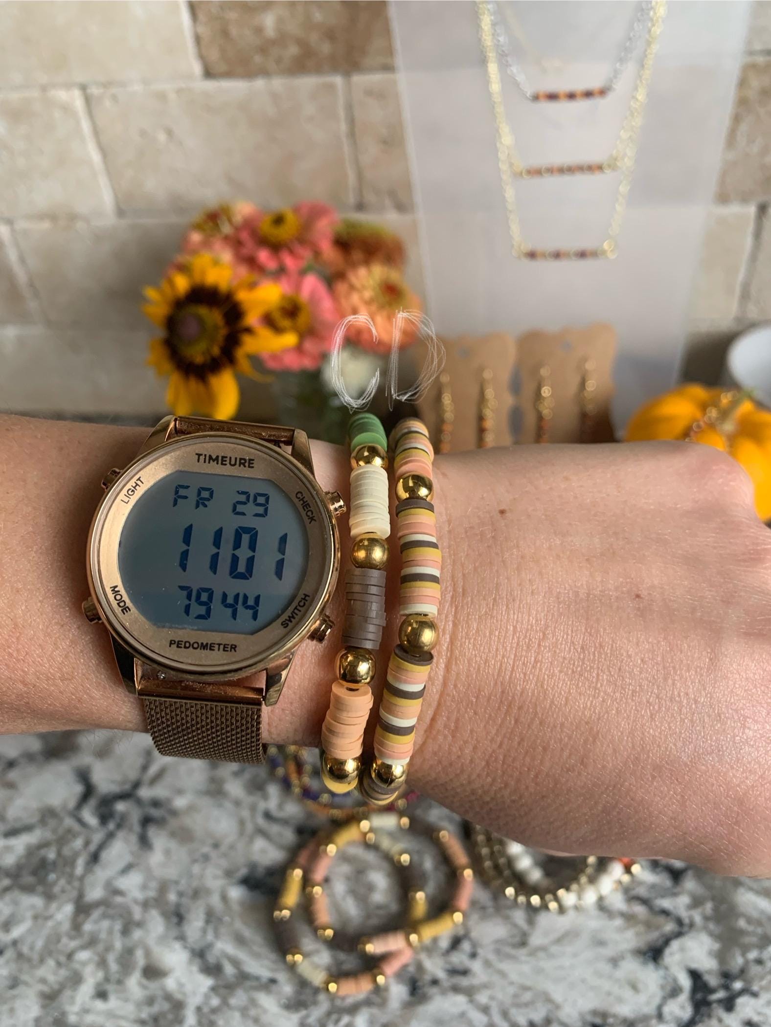 Fall / Autumn clay bracelets