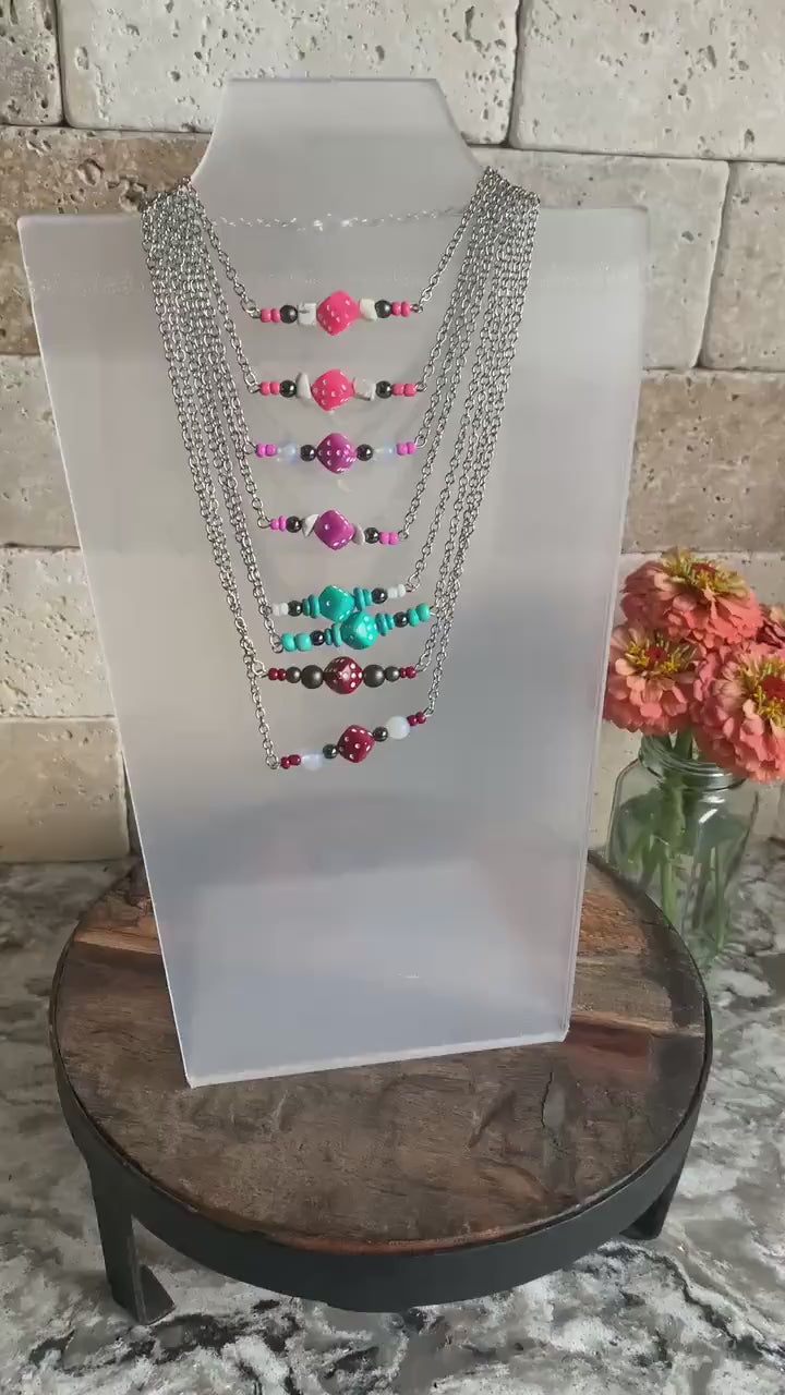 LIMITED Dice Bar Necklaces