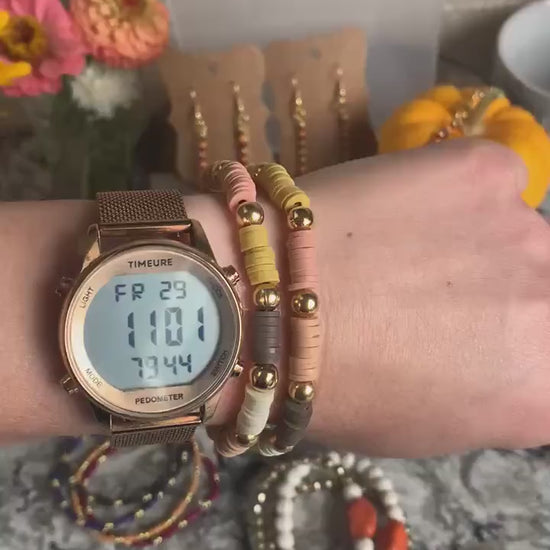 Fall / Autumn clay bracelets