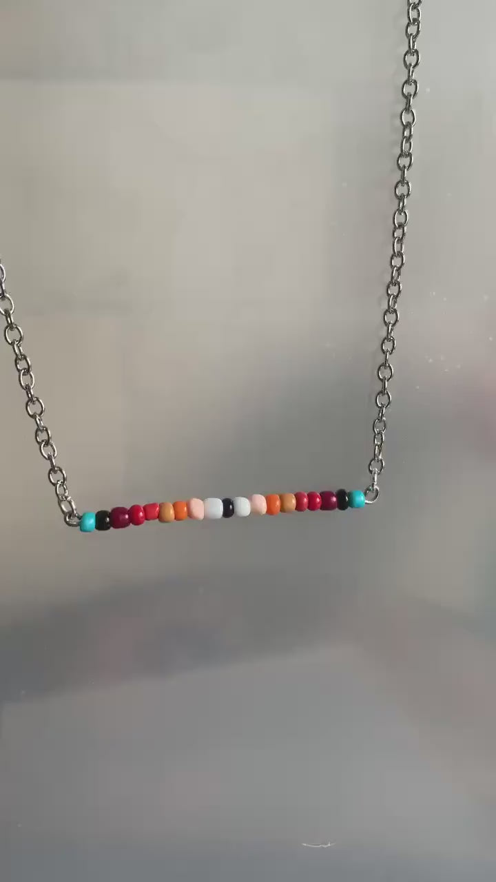 Western Color Bar Necklace